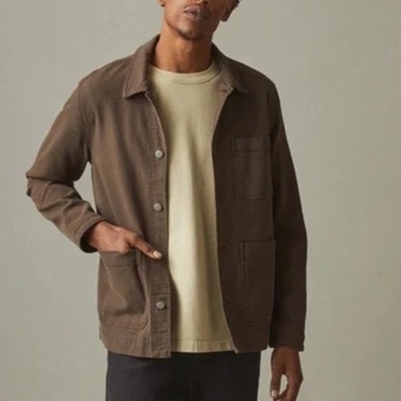 American Giant Other - American Giant Roughneck Chore Jacket Unisex Medium Brown Stretch Button Front